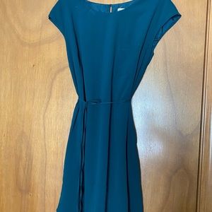 Merona Hunter Green/Teal Cap Sleeve Dress